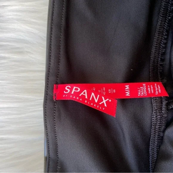 NWT - Spanx Faux Patent Leather Leggings - Vinyl - Size Med. Tall - Picture 11 of 11